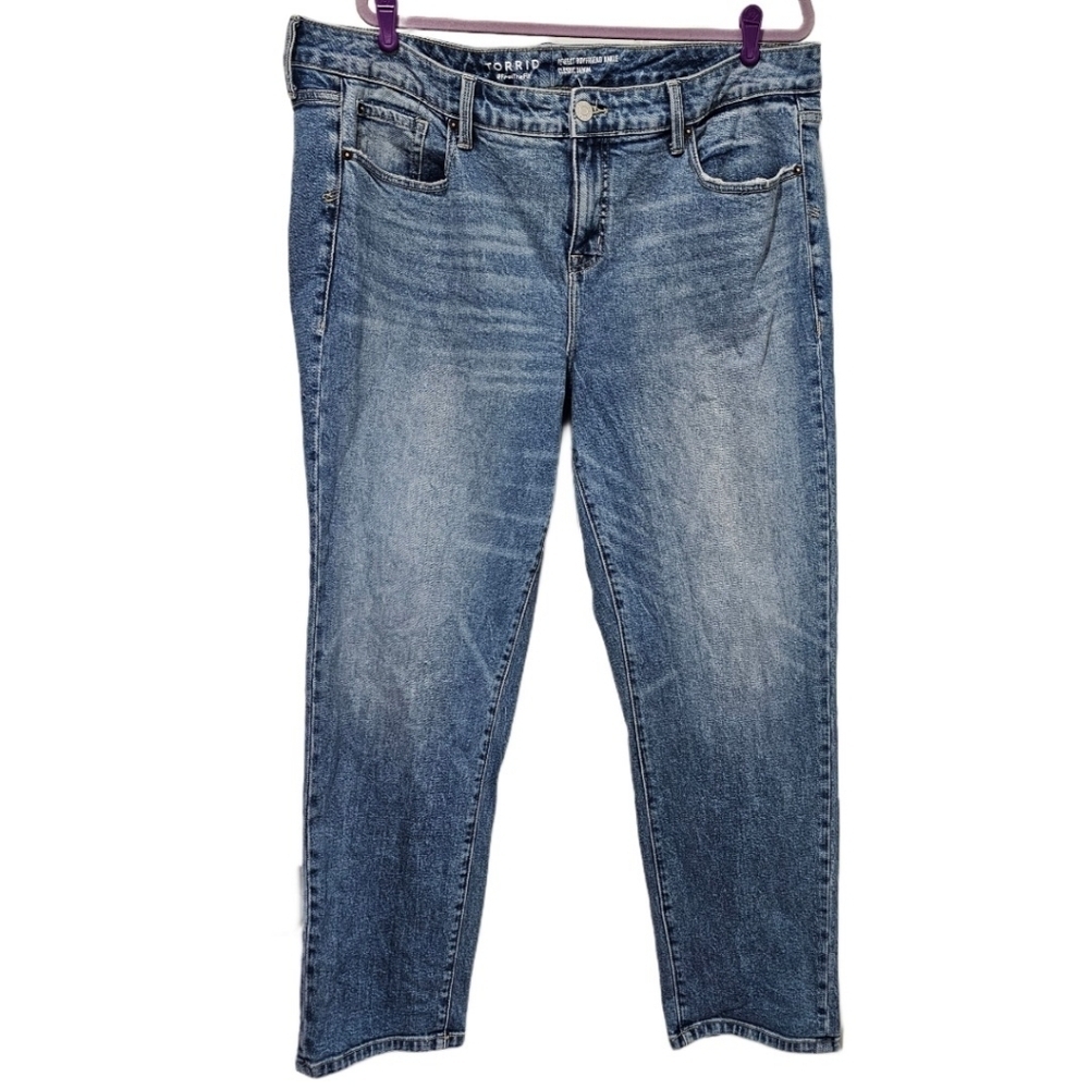 Torrid Perfect Boyfriend Ankle Premium Stretch Jeans NWOT - Picture 2 of 8